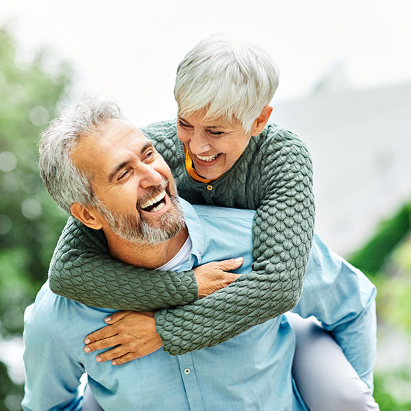 happy elderly couple